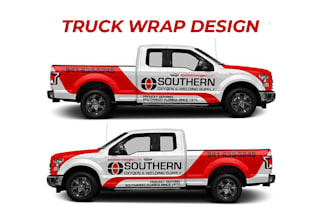 do a truck wrap, car, van, pickups, doub cabs, vehicle, food truck wrap design