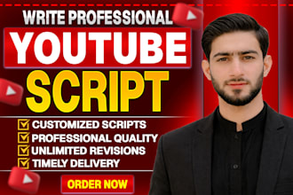 write professional youtube scripts