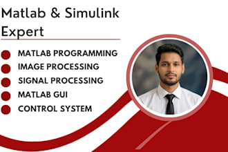 do matlab programming, simulink, gui and control system projects