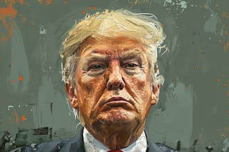 draw an amazing political cartoon art