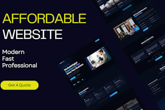 design modern, cheap and affordable website