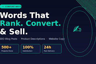 write SEO blog posts that rank and convert