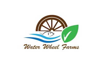 create inspirational logo for waterwheel farms a new farming