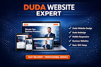 build duda ecommerce website shopify store and SEO for higher google ranking