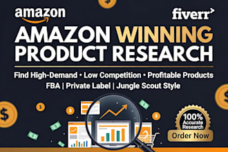 do wining product research for your amazon private label