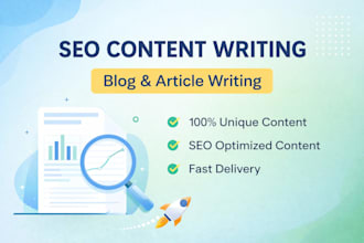write SEO optimized blog posts and website content