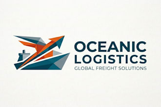design a professional and modern shipping logo for your brand