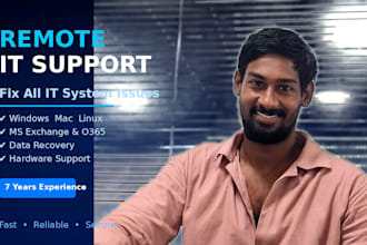 fix all IT system issues windows, mac, linux, ms exchange online