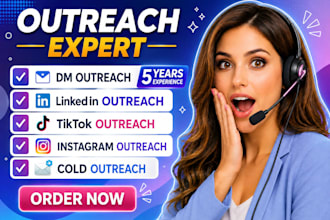 linkedin, instagram, tiktok, facebook, outreach, appointments, dms, email VA
