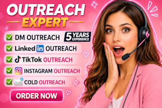 linkedin, instagram, tiktok, facebook, outreach, appointments, dms, email VA