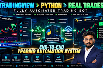 build automated tradingview webhook trading bot using python
