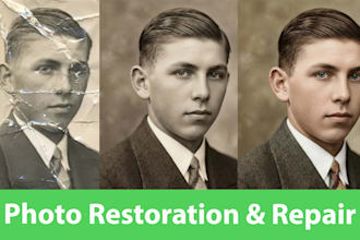 colorize old damage photo, fix blurry picture, and image restoration fast