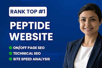 organically rank your peptide website on google with SEO