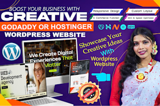 do godaddy and hostinger wordpress website development