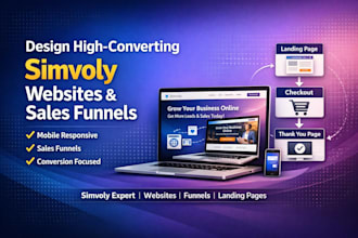 design simvoly websites and funnels