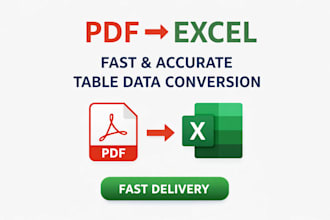 convert PDF to excel or spreadsheet with accurate formatting