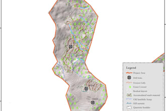 create professional gis maps for geology, geotechnical and hazard analysis