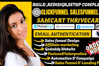 sales funnel on gohighlevel systeme io, or google site landing page desig