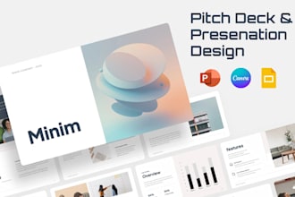 design redesign investor pitch deck for startup and businesses