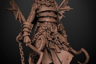 create 3d miniature cad design articulated toy and printable stl model