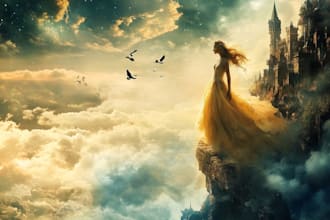 do photo manipulation composition, poster design