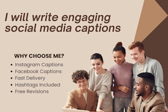 write engaging social media captions