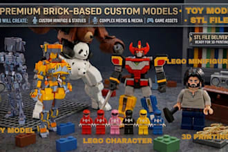 create lego minifigure lego character toy model 3d lego model for 3d printing