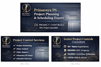 create a professional primavera p6 project schedule for construction