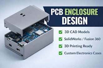 design electronics enclosure for pcb, esp32, arduino or iot devices