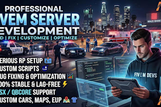 create customize or repair your fivem roleplay server