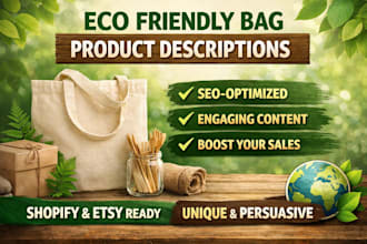 eco friendly bag product descriptions