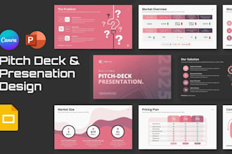 design investor pitch deck redesign powerpoint presentation canva google slides