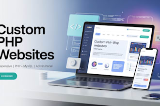 build a fast responsive PHP website with mysql database