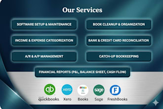 do your bookkeeping in quickbooks online , sage and xero
