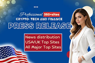 do crypto press release, tech and finance press distribution