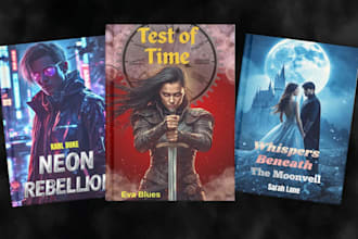 do book cover design, ebook, KDP, fiction, nonfiction