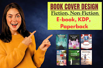 do book cover design, ebook, KDP, fiction, nonfiction
