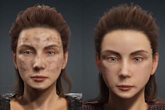 model 3d character reallusion for cc4, 3d game character using blender, unity 3d