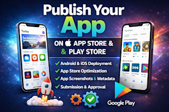 publish your mobile app to play store and apple app store