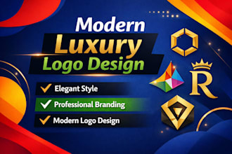design a modern luxury logo for your business