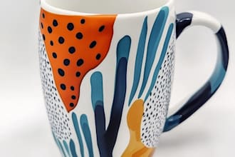 create a beautiful custom mug design asap