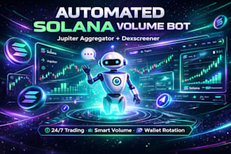 create automated jupiter jupiter aggregator volume bot dexscreener solana bot
