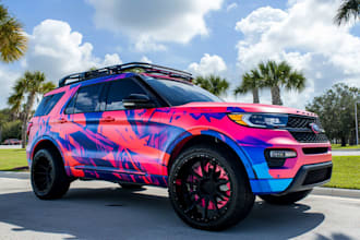 professional vehicle wrap design, car wrap
