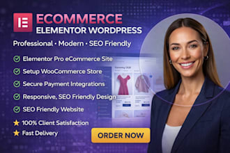 ecommerce website with elementor, wordpress store, online store with elementor