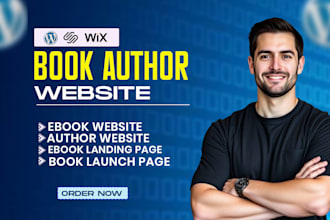 design author website, book author website, ebook  landing page