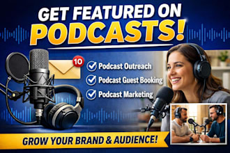 do targeted podcast outreach and book you podcast guest interviews