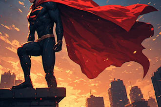 superhero character for comics