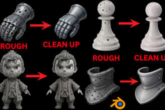 repair, modify stl file, obj file, fix mesh and optimize 3d model for  printing
