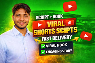 write viral youtube shorts script with hook