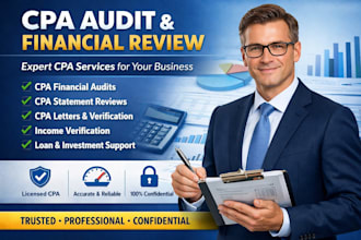 be CPA audit financial, CPA US review financial statements, CPA letter